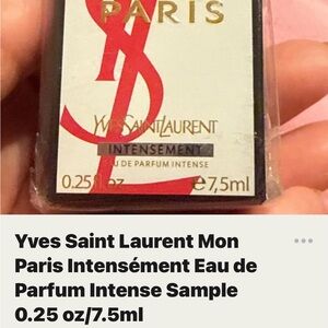 Yves Saint Laurent Mon Paris Intensément Eau de Parfum Sample - Pink and Gold